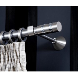 Anartisi Inox curtain rod Tango ​​Φ25 Nickel Satined
