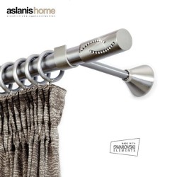 Anartisi Inox curtain rod Vanilia Φ25 Nickel Satined