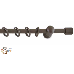 Anartisi Metal Curtain Rod Soto Mini Single Φ10mm MΥ-12