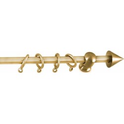 Anartisi Metal Curtain Rod Cono Mini Single Φ10mm Oro Mat
