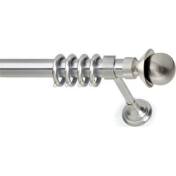 Anartisi Metal Curtain Rod Cronos Φ35 Nickel Satined