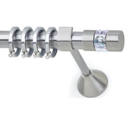 Anartisi Metal Curtain Rod Electra Φ25 Nickel Satined