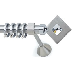 Anartisi Metal Curtain Rod  Ermis Metal Φ25 Nickel Satined 