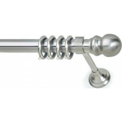 Anartisi Metal Curtain Rod  Globe Φ35 Nickel Satined