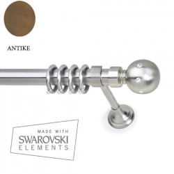 Anartisi Metal Curtain Rod  Liberty Strass Φ35 Bronzed