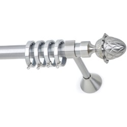 Anartisi Metal Curtain Rod  Luxor Φ30  Nickel Satined