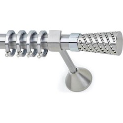 Anartisi Metal Curtain Rod Panama Φ25 Nickel Satined