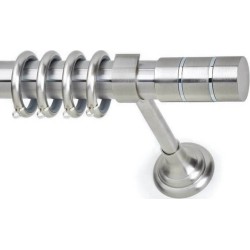 Anartisi Metal Curtain Rod Paros Φ35 Nickel Satined