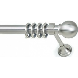Anartisi Metal Curtain Rod  Sfera Φ35 Nickel Satined