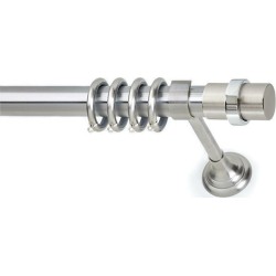 Anartisi Metal Curtain Rod Sun Φ35 Nickel Satined