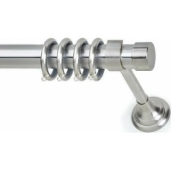 Anartisi Metal Curtain Rod Tapo Φ35 Nickel Satined