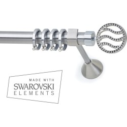 Anartisi Metal Curtain Rod Unique Φ25 Nickel Satined