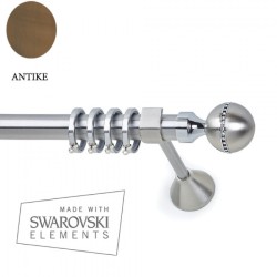 Anartisi Metal Curtain Rod  Venere Strass Φ25 Bronzed
