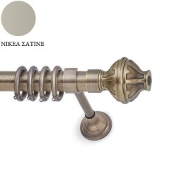 Anartisi Metal Curtain Rod  Desire Φ35  Nickel Satined  Anartisi Metal Curtain Rod  Desire Φ35  Nickel Satined
