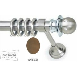 Anartisi Metal Curtain Rod Sofia Strass Φ35 Bronzed