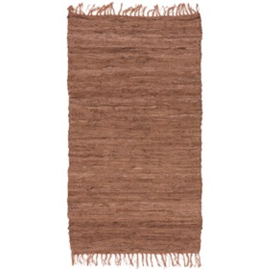 LEATHER RUG SOLID 130227-02D / Lt Brown - 67103 LEATHER RUG SOLID 130227-02D / Lt Brown