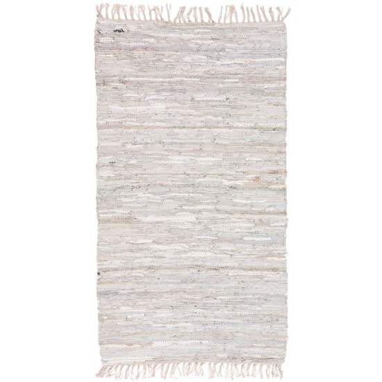 LEATHER RUG SOLID 130227-02 / Lt Grey - 67104 LEATHER RUG SOLID 130227-02 / Lt Grey