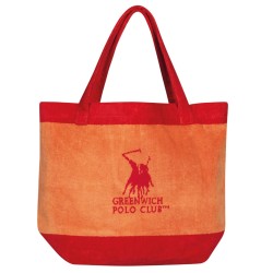 GREENWICH POLO CLUB BEACH BAG 55Χ40 3860 RED, CORAL