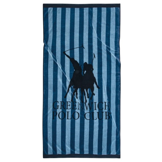 GREENWICH POLO CLUB BEACH TOWEL 90Χ180 3855 BLUE