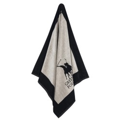 GREENWICH POLO CLUB BEACH TOWEL 90Χ180 3858 OFF WHITE, BLACK