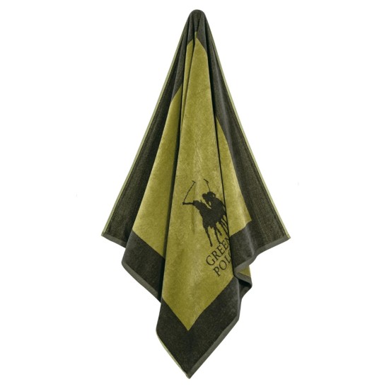 GREENWICH POLO CLUB BEACH TOWEL 90Χ180 3859 OLIVE, KHAKI