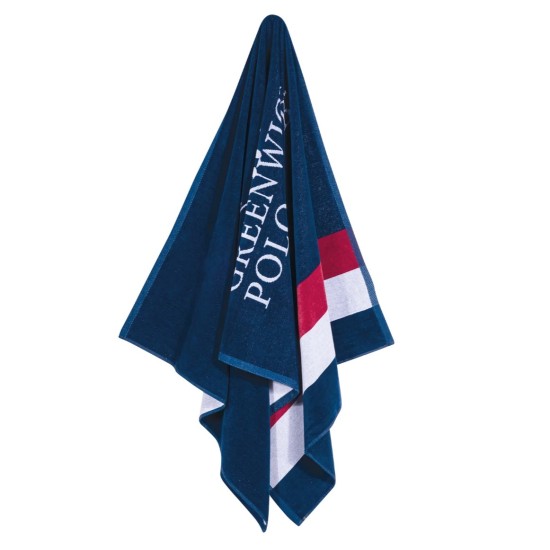 GREENWICH POLO CLUB BEACH TOWEL 90Χ180 3866 RED, WHITE, BLUE