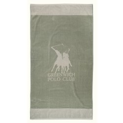 GREENWICH POLO CLUB BEACH TOWEL 90Χ170 3888 GRAY, OFF WHITE