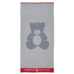 GREENWICH POLO BEACH TOWEL 70Χ140 3895 GRAY, RED GREENWICH POLO BEACH TOWEL 70Χ140 3895 GRAY, RED