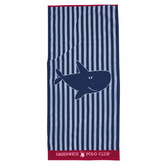 GREENWICH POLO CLUB BEACH TOWEL 70Χ140 3902 RED, WHITE, BLUE