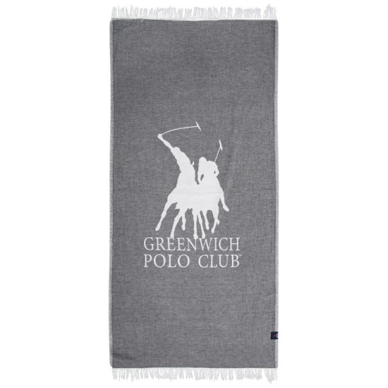 GREENWICH POLO CLUB BEACH TOWEL 85Χ170 3903 GRAY, IVORY