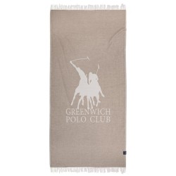 GREENWICH POLO CLUB BEACH TOWEL 85Χ170 3904 IVORY, TWINE