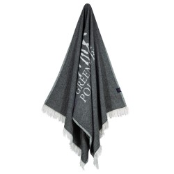 GREENWICH POLO CLUB BEACH TOWEL 85Χ170 3905 IVORY, BLACK