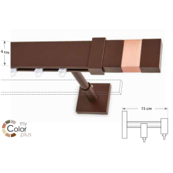 Anartisi Aluminum Rail MATRIX MY-11 / COPPER SATINED