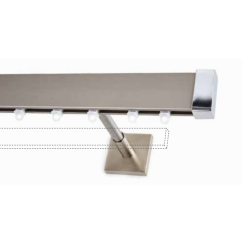 Anartisi Aluminum Rail IDEAL Inox Satined / Chrome Anartisi Aluminum Rail IDEAL Inox Satined / Chrome