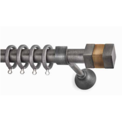 Anartisi Metal Curtain Rod Bara 3  Φ25 Bronzed Nickel / Bronzed