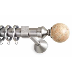 Anartisi Metal Curtain Rod LITHOS Φ25 Nickel Satined / Honey