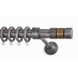 Anartisi Metal Curtain Rod S1 Φ25 Bronzed Nickel / Bronzed