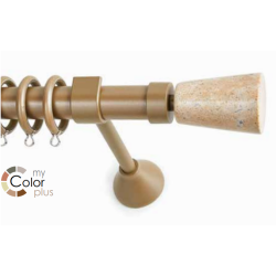 Anartisi Metal Curtain Rod IONIC Φ25 ΜΥ - 09 / Honey