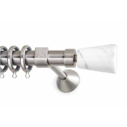 Anartisi Metal Curtain Rod IONIC Φ25 Nickel Satined / Statuario