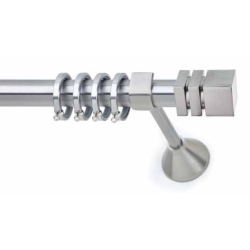 Anartisi Metal Curtain Rod Idra Φ25  Nickel Satined 