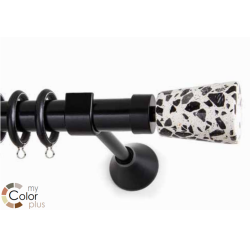 Anartisi Metal Curtain Rod IONIC Φ25 ΜΥ - 24 / White Mosaic