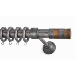 Anartisi Metal Curtain Rod Victoria Φ25 Bronzed Nickel / Bronzed