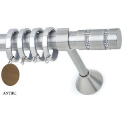 Anartisi Metal Curtain Rod  Lion Strass Φ30 Bronzed