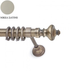 Anartisi Metal Curtain Rod  Fiore Φ35  Nickel Satined 