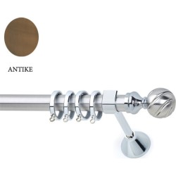 Anartisi Metal Curtain Rod  Ilussion Φ25 Nickel Bronzed