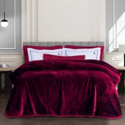 GREENWICH POLO CLUB BLANKET VELOUR SINGLE 3438 BORDEAUX