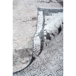 Χαλί μοντέρνας μηχανής ΒΙΟΚΑΡΠΕΤ Chagall 7564A - S. Anthracite White