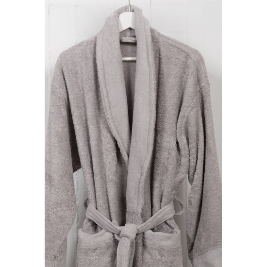 Naf Naf Bonjour Bathrobes - Lt Grey Naf Naf Bonjour Bathrobes - Lt Grey