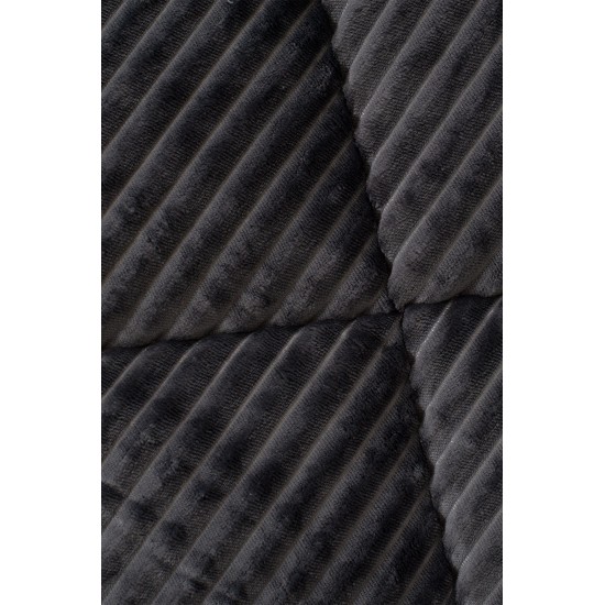 Κουβερτοπάπλωμα NAF NAF PREMIUM FURY BLANKET Dark Grey