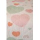 BIOKARPET Naf Naf Hearts 352 - White Pink Bedspread